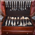 S09. Towle "Old Mirror" 104-piece sterling silver flatware set with serving pieces. 